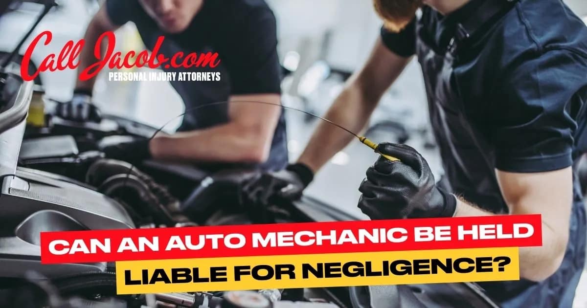 Can an Auto Mechanic Be Held Liable for Negligence