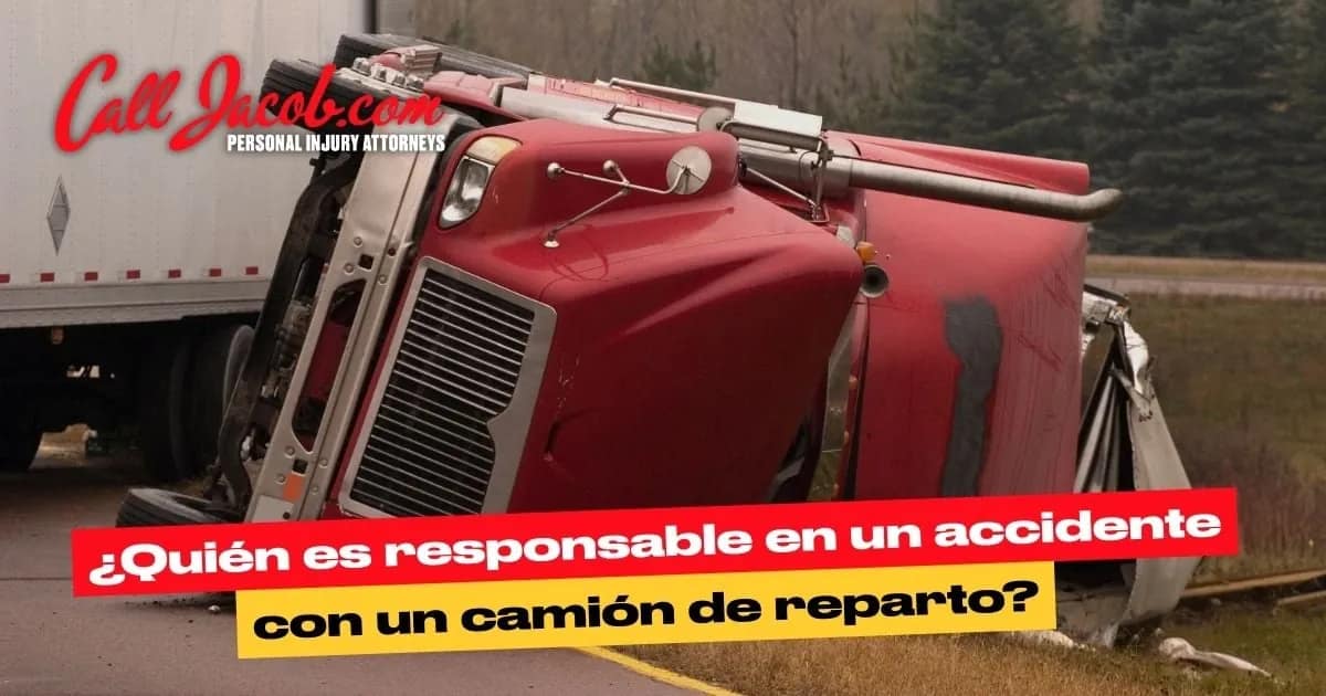 Accidentes con camiones de reparto: responsabilidad