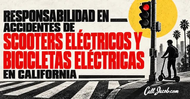 Responsabilidad por scooters y bicicletas eléctricas
