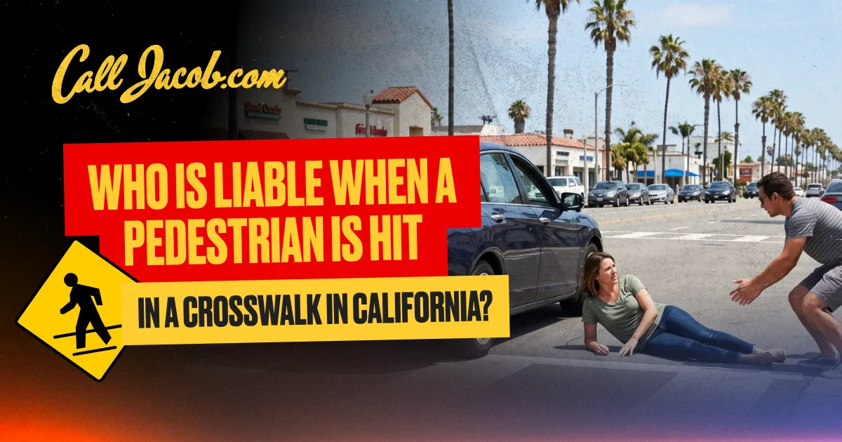 ¿Quién es Responsable Cuando un Peatón es Atropellado en un Cruce Peatonal en California?