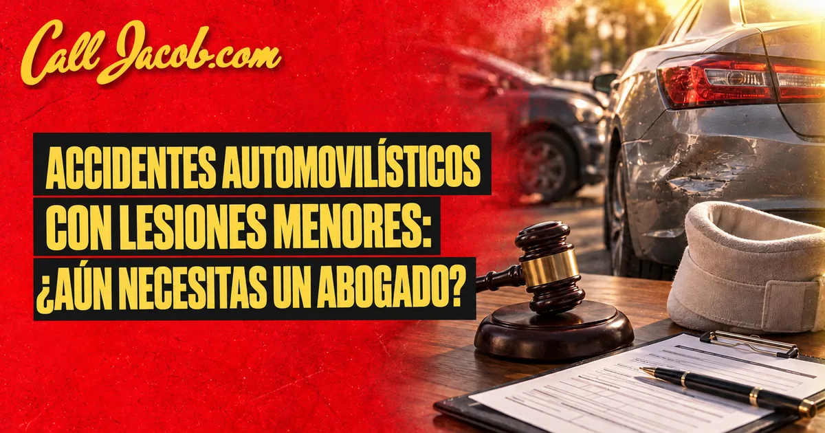 Accidentes Automovilísticos con Lesiones Menores: ¿Aún Necesita un Abogado?