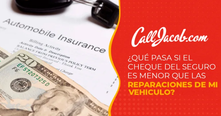 ¿Qué pasa si el cheque del seguro es menor que las reparaciones de mi vehículo?