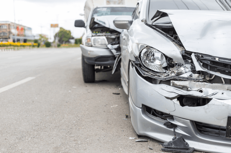 car accident wreck at the scene