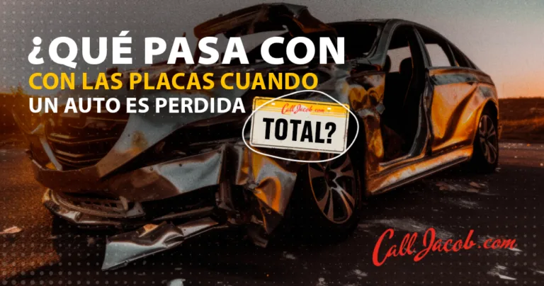 ¿Qué pasa con las placas cuando un carro es declarado pérdida total?