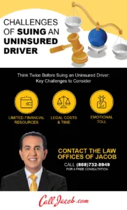 Challenges of Suing an Uninsured Driver Infographic