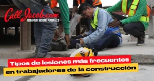 Tipos de lesiones más frecuentes en trabajadores de la construcción