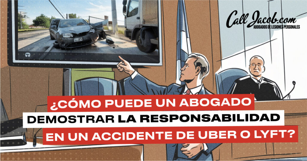 ¿Cómo puede un abogado demostrar la responsabilidad en un accidente de Uber o Lyft