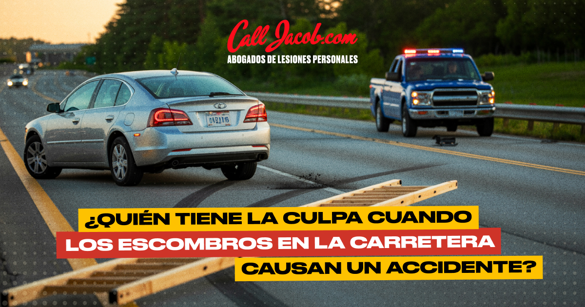 Quién tiene la culpa cuando los residuos de la carretera provocan un accidente