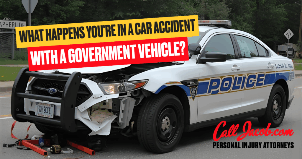 What Happens If You're in a Car Accident With a Government Vehicle?