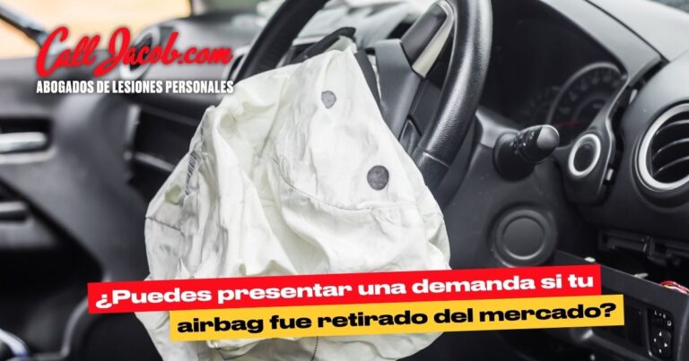 ¿Puedes presentar una demanda si tu airbag fue retirado del mercado?