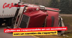 ¿Quién es responsable en un accidente con un camión de reparto?