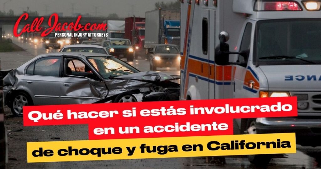 Qué hacer en caso de accidente de atropello y fuga en California