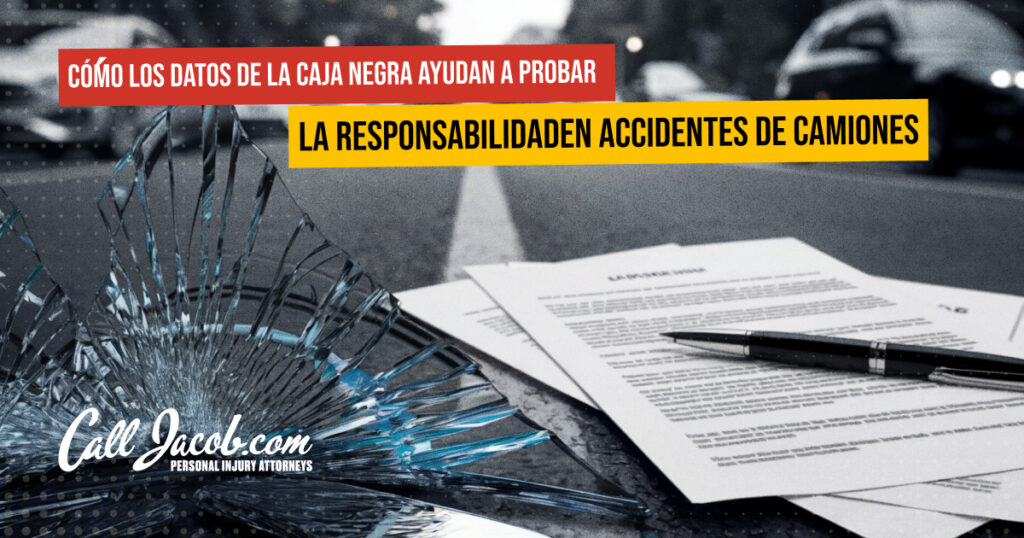 Cómo los datos de la caja negra ayudan a probar la responsabilidad en accidentes de camiones
