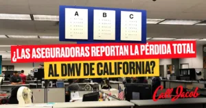 ¿Las aseguradoras reportan la pérdida total al DMV de California?