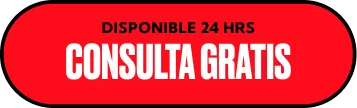Red oval button with white text that says "DISPONIBLE 24 HRS" above "CONSULTA GRATIS," indicating a free consultation available 24 hours a day.