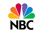 The NBC logo featuring a colorful peacock with six feathers in red, orange, yellow, green, blue, and purple above the bold, black letters "NBC" on a light background.