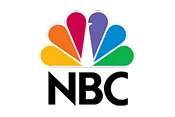 The NBC logo featuring a colorful peacock with six feathers in red, orange, yellow, green, blue, and purple above the bold, black letters "NBC" on a light background.